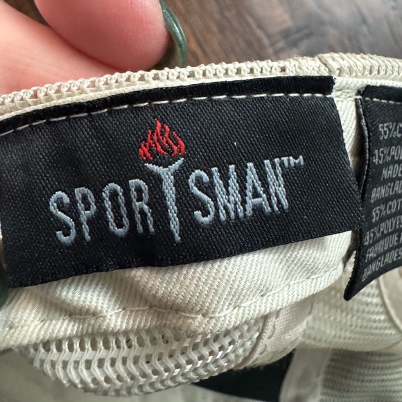 Sportsman Green and Cream Baseball Cap with Floral Embroidery - Picture 2 of 11